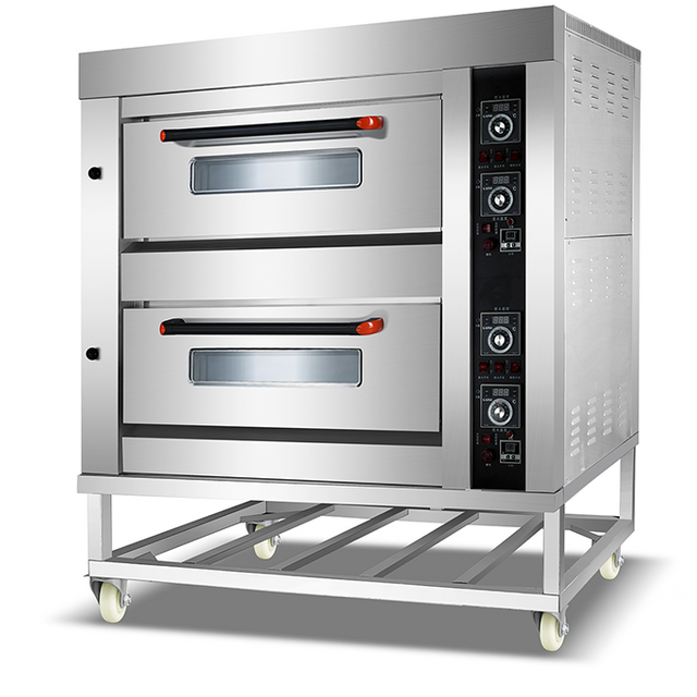 Thương mại thông minh 2 lớp với lò nướng bánh gas để nướng bánh